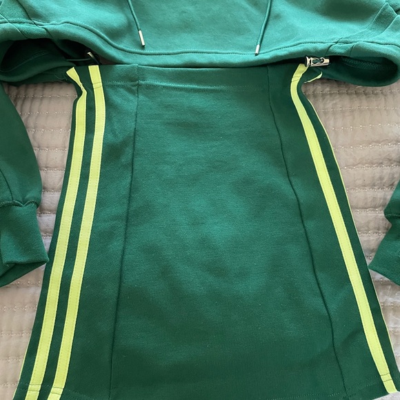 NWT Ivy Park x Adidas Green Hoodie Dress XS - Picture 4 of 6